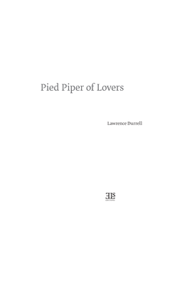 Pied Piper of Lovers