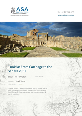 Tunisia: from Carthage to the Sahara 2021