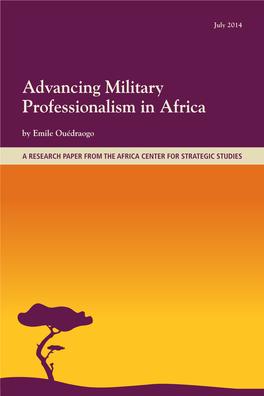 Advancing Military Professionalism in Africa by Emile Ouédraogo