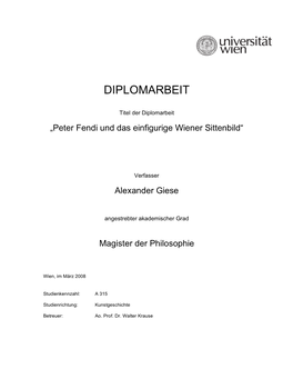 Diplomarbeit