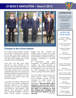 St Bede's Newsletter