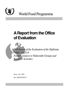 A Report from the Office of Evaluation