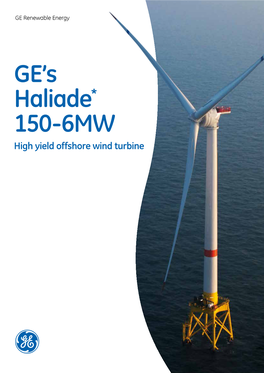 GE's Haliade* 150-6MW