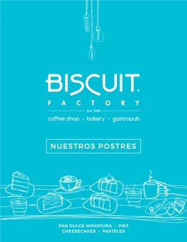 Menú Biscuit Factory Postres
