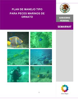 Plan De Manejo Tipo Para Peces Marinos De Ornato