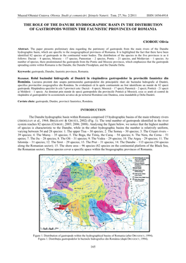 The Role of the Danube Hydrographic Basin in the Distribution of Gastropods Within the Faunistic Provinces of Romania
