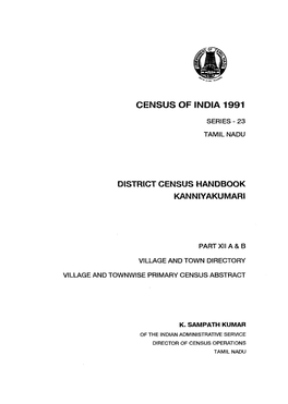 District Census Handbook Kanniyakumari