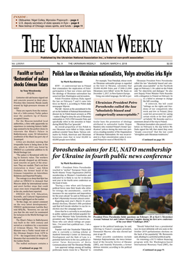 The Ukrainian Weekly, 2018