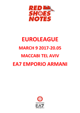 Euroleague March 9 2017-20.05 Maccabi Tel Aviv Ea7 Emporio Armani