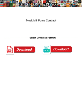 Meek Mill Puma Contract