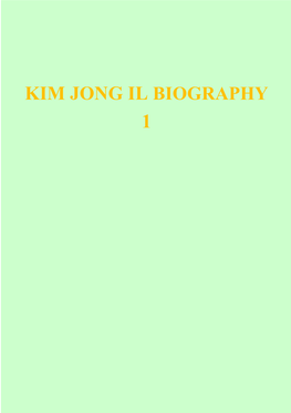 Kim Jong Il Biography 1