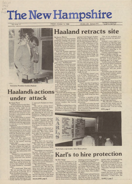 Haaland Retracts Site