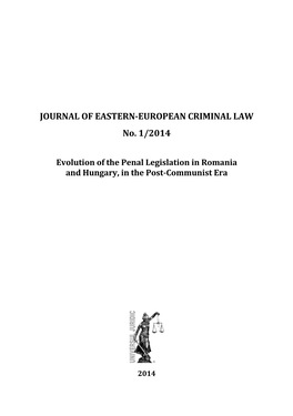 Journal of Eastern-European Criminal