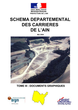 Schema Departemental Des Carrieres De L'ain