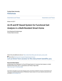 An IR and RF Based System for Functional Gait Analysis in a Multi-Resident Smart-Home