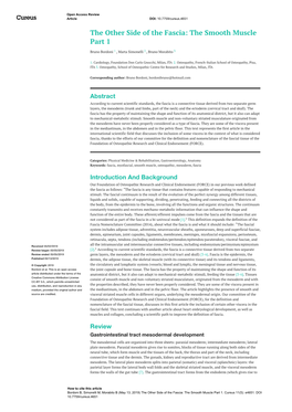 The Other Side of the Fascia: the Smooth Muscle Part 1