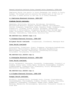 Donegal Union Revision Film Numbers