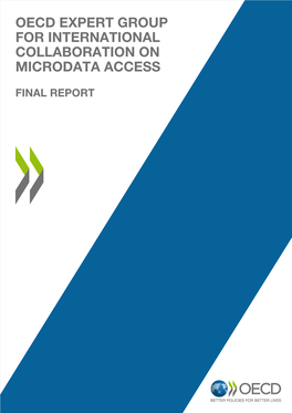 Oecd Expert Group for International Collaboration on Microdata Access