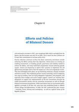 Efforts and Policies of Bilateral Donors