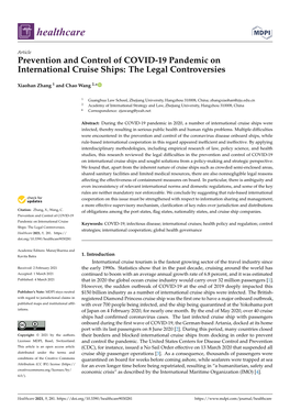 Prevention and Control of COVID-19 Pandemic on International Cruise Ships: the Legal Controversies