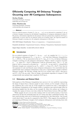 Efficiently Computing All Delaunay Triangles Occurring Over