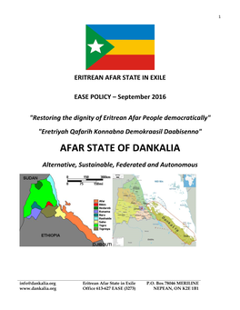 Afar State of Dankalia