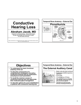 Conductive Hearing Loss