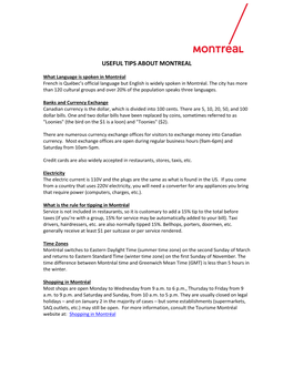 Useful Tips About Montreal