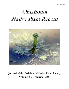 2020 Oklahoma Native Plant Record