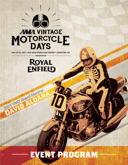 EVENT PROGRAM MISS ROYAL out on NOTHING ENFIELDINTRODUCING AD the ALL-NEW METEOR 350 ROYALENFIELD.COM SPONSORSSPONSORS Moto Playground