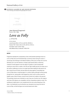 Love As Folly C