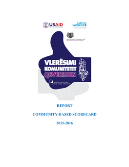 Report Community-Based Scorecard 2015-2016