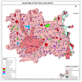 Aquifer Map of Kolar Taluk, Kolar District