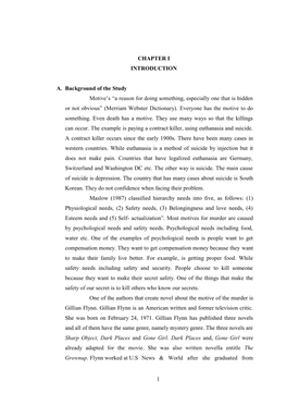 1 CHAPTER I INTRODUCTION A. Background of the Study Motive's