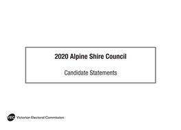 2020 Alpine Shire Council