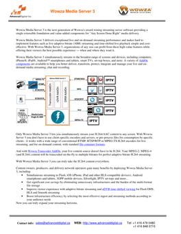 Wowza Media Server 3