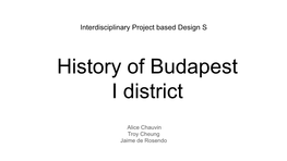 History of Budapest I District