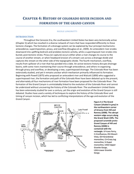 History of Colorado River Incision and Formation of the Grand Canyon