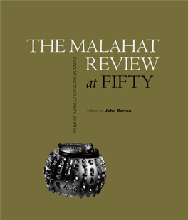 The Malahat Review at Fifty : Canada’S Iconic Literary Journal
