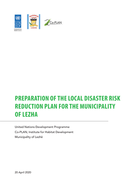 Preparation of the Local Disaster Risk Reduction Plan for the Municipality of Lezha