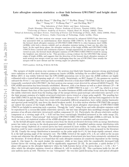 Late Afterglow Emission Statistics: a Clear Link Between GW170817 and Bright Short Grbs