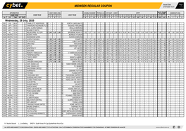 Midweek Regular Coupon 27/07/2020 10:21 1 / 3