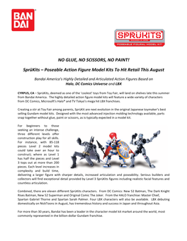 Sprükits – Poseable Action Figure Model Kits to Hit Retail This August