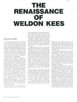 The Renaissance Weldon Kees