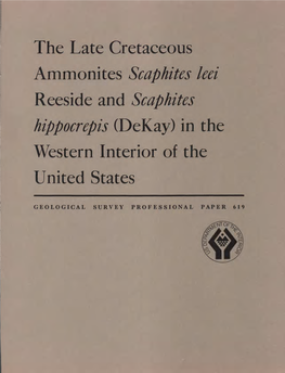 Scaphites Hippocrepis (Dekay) in the Western Interior of the United States