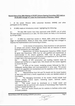 ~~5---• (Ix) for the Purchase of Raw Material, Joint Purchases with Other Similar Clusters May Be Explored, Asfar Asapplicable