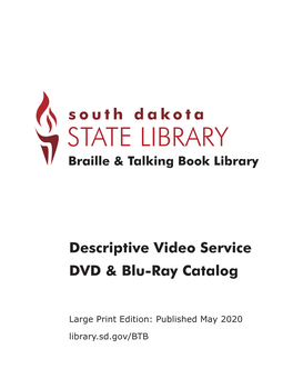 Descriptive Video Service DVD & Blu-Ray Catalog