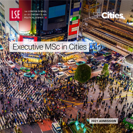 Executive Msc in Cities