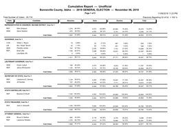 2018 GENERAL ELECTION — November 06, 2018