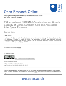 Open Research Online Oro.Open.Ac.Uk